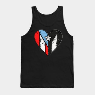 Puerto Rican Flags | Boricua Heart, Puerto Rico Tank Top